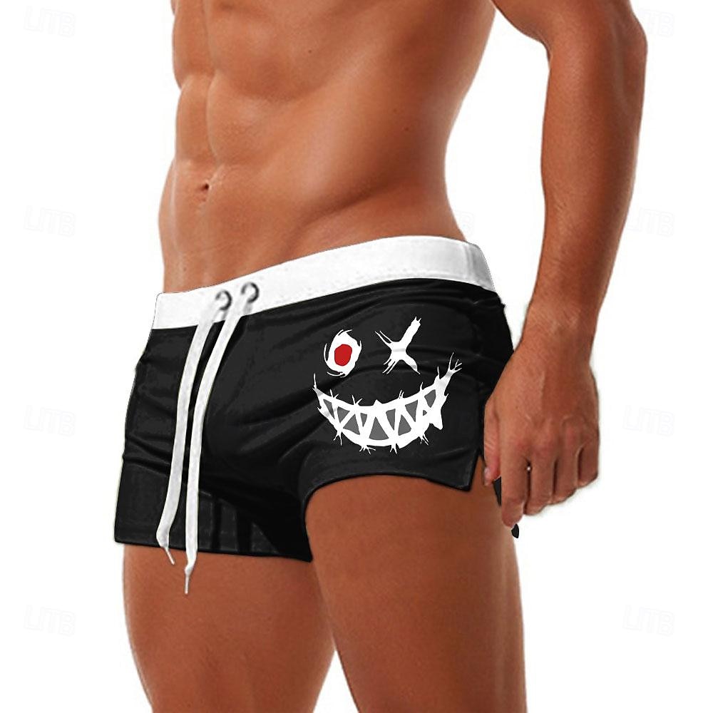 Swim Shorts with Geometric Prints, Soft and Breathable